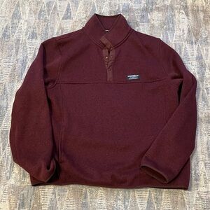 L.L. Bean Men's Maroon Crewneck Sweater